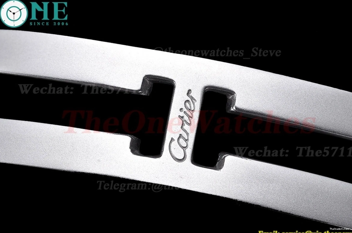 White De V6F Cartier Bleu Ballon 33mm NH05 SS Textured V8 Dial SS 0422